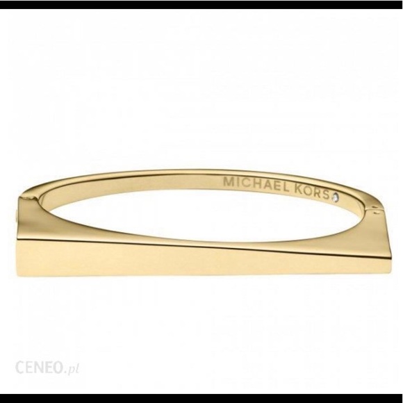 Michael KORS Bracelet Gold tone Asymmetrical Hinge - Picture 8 of 8